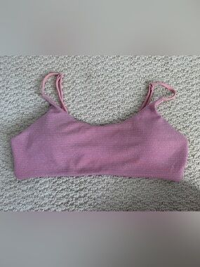 Pink Shimmery Scoop Bikini Top - Brand Unknown
